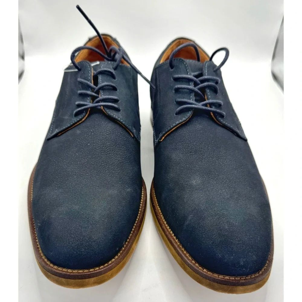 Stacy Adams Redzone Oxford Dress Shoes Blue Suede Mens 9M 25650-410